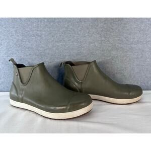 BOGS Overcast Chelsea Waterproof Boots Men's sz 10 Slip On Mowing Gardening Boat